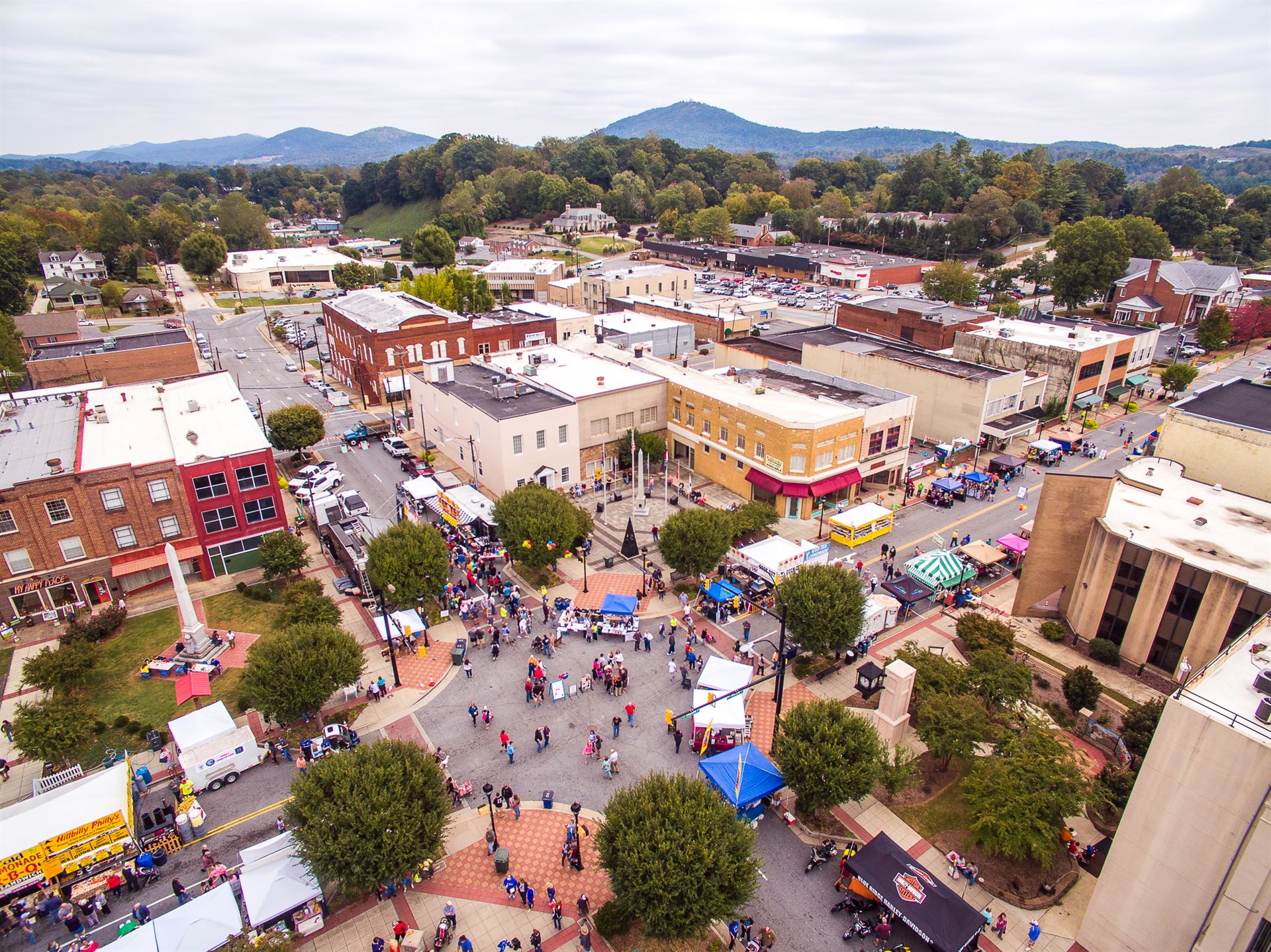 destination by design planning drone shot lenoir